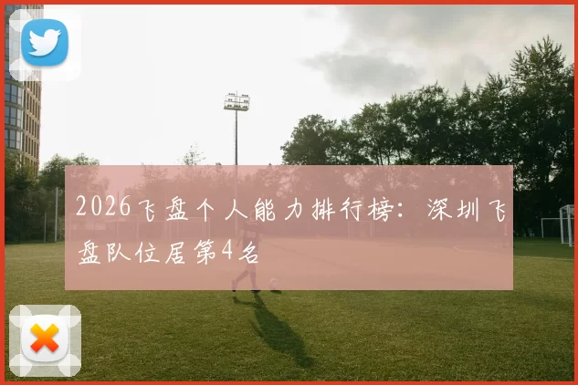 2026飞盘个人能力排行榜：深圳飞盘队位居第4名